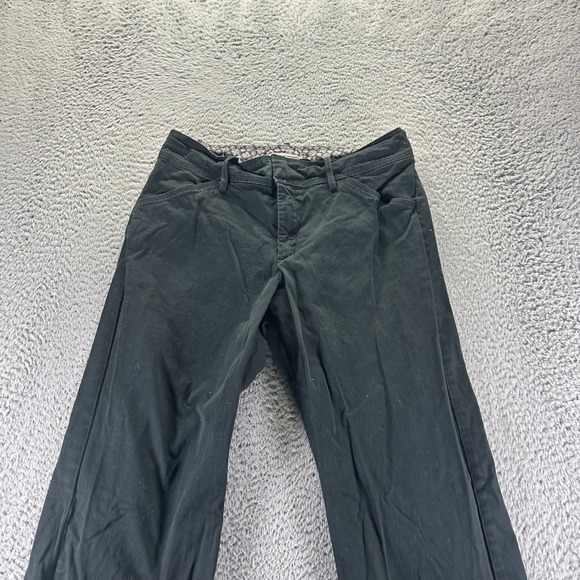 Lee Pant Women 10 Black Cotton Chino Straight Leg Career Business Formal Stretch - Picture 2 of 10